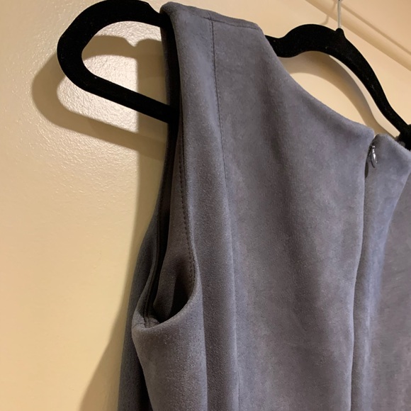 DKNY Gray Faux Suede Dress - Picture 13 of 16
